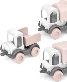 Hračky - dopravné stroje a traktory WADER - Ružová cukrová vata Kid Cars trio