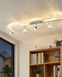 Bodové svetlá Lucande Lucande Kilio stropné LED svietidlo, 5-pl., chróm