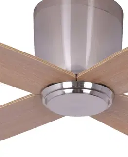 Stropné ventilátory Beacon Lighting Stropný ventilátor Fraser, DC, tichý, Ø 132 cm, chróm/drevo