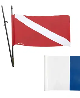 potápanie Sťažeň + signalizačná vlajka na vodotesný batoh a dosku na podmorský rybolov