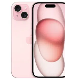 Mobilné telefóny Apple iPhone 15 128GB, ružová MTP13SXA