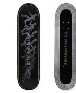 skateboardy Skateboardová doska z kompozitu DK900 FGC veľkosť 8" čierna