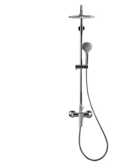 Sprchové súpravy a sety Tanzanit sprchovy system s funkcia dažďovej sprchy s mechanickou miešačom