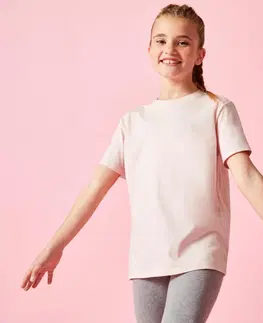 nohavice Detské bavlnené tričko unisex ružové