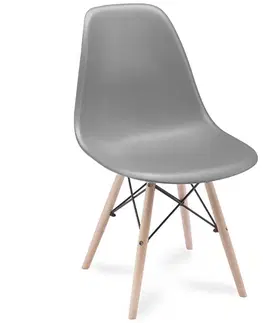 Plastové stoličky Stolička York šedá
