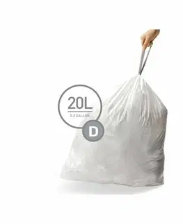 Odpadkové koše Simplehuman Vrecká do odpadkového koša D 20 L, 20 ks