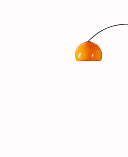 Stojace lampy LuxD 16773 Dizajnová stojanová lampa Arch oranžová Stojanové svietidlo