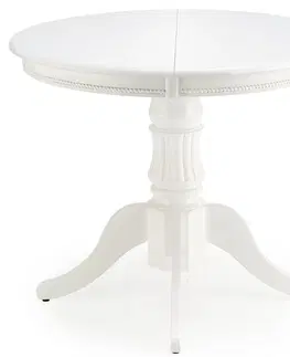 Jedálenské stoly HALMAR William rustikálny rozkladací jedálenský stôl biela