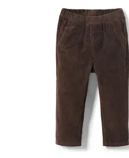 Pants Navliekacie detské menčestrové nohavice