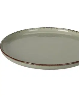 Taniere EH Porcelánový plytký tanier Light Green, 24 cm