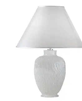 Stolové lampy austrolux Stolná lampa Chiara z keramiky, v bielej, Ø 40 cm