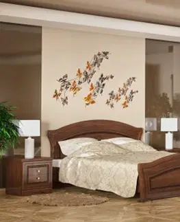 Manželské postele NOLAN manželská posteľ 160x200, cherry portofino