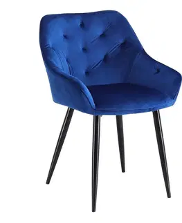 Čalúnené stoličky Stolička K487 velvet/kov granát 56x65x81