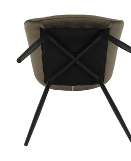 Jedálenské stoličky KONDELA Sarin jedálenská stolička sivohnedá (taupe) / čierna