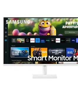 Monitory Samsung Smart M50C 27" FHD Monitor, white LS27CM501EUXDU