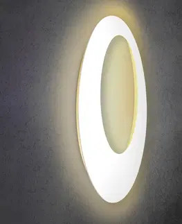 Nástenné svietidlá Escale Escale Blade Open nástenné LED, biele, Ø 95 cm
