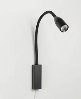 Nástenné svietidlá FISCHER & HONSEL Nástenné svietidlo Sten LED s ovládaním gestami, čierne