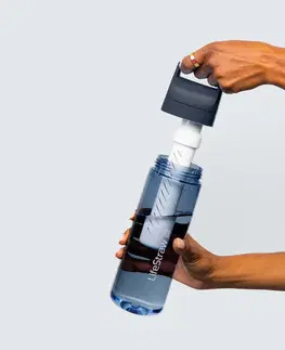 kemping Fľaša na filtrovanie vody 0,65 l Lifestraw Go modrá