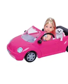 Hračky bábiky RAPPA - Bábika v aute so psom