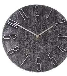 Hodiny Nástenné hodiny Berry dark grey, pr. 30,5 cm, plast