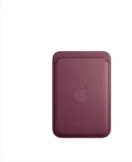 Puzdrá na mobilné telefóny Peňaženka FineWoven pre Apple iPhone s MagSafe, morušovo červená MT253ZMA