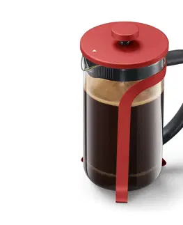 Coffee Makers & Espresso Machines Kanvica french press 800 ml, červená