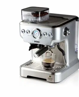 Automatické kávovary DOMO DO725K pákový kávovar s mlynčekom na kávu