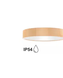 Svietidlá  Kúpeľňové stropné svietidlo CLEO 4xE27/24W/230V IP54 pr. 47,5 cm borovica 