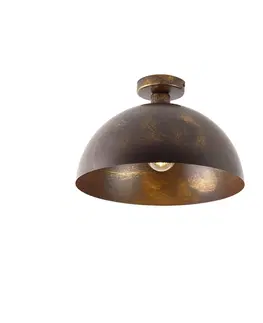 Stropne svietidla Priemyselné stropné svietidlo hrdzavohnedé 35 cm - Magna Classic
