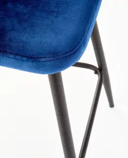 Barové stoličky HALMAR H-96 barová stolička granátová / čierna