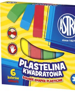 Hračky ASTRA - Plastelína hranatá 6 farieb, 83811908