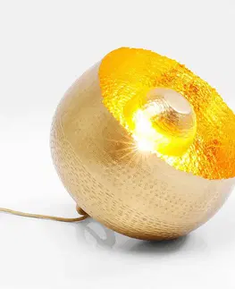 Stolové lampy KARE KARE Apollon stolová lampa zlatá matná Ø 28 cm