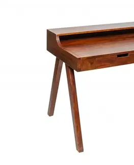 Písacie stoly LuxD Dizajnový písací stôl Freddo 100 cm akácia