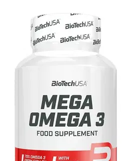 Vitamíny a minerály Mega Omega 3 - Biotech USA 90 kaps.