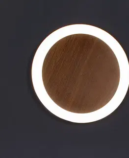Nástenné svietidlá Eco-Light LED nástenné svietidlo Morton 3-Step-dim s efektom dreva 30 cm