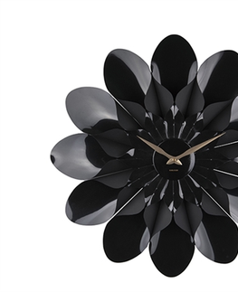 Hodiny Nástenné hodiny Karlsson KA5731BK Flower, 60 cm