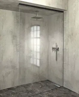 Sprchovacie kúty POLYSAN - ARCHITEX LINE sada pre uchytenie skla, podlaha-stena-strop, max.š. 1600, čierna matná AXL2816B
