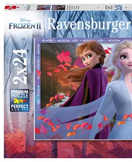 Hračky puzzle RAVENSBURGER - Disney Ľadové kráľovstvo 2 2x24 dielikov