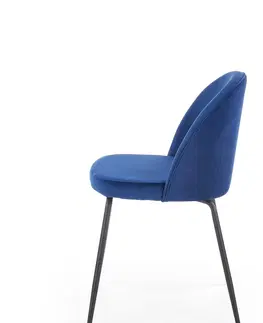 Jedálenské stoličky a kreslá Jedálenská stolička K314 Halmar Modrá