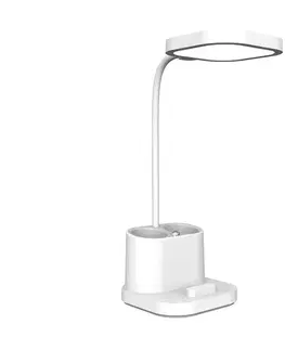 Lampy  LED Stmievateľná nabíjacia stolná lampa s držiakom a powerbankou LED/5W/5V 2400mAh 