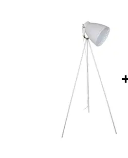 Lampy   WA001-W - LED Stojacia lampa MILANO 1xE27/10W/230V biela 145cm 
