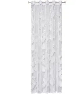 Záclony do obývačky Žakarová záclona ISSA 150x250 biely