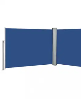 Bočné markízy Zaťahovacia bočná markíza 140x600 cm Dekorhome Modrá