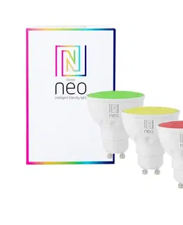 Žiarovky  Neo  NEO 07777C - SADA 3x LED RGB+CCT Stmievateľná žiarovka GU10/4,8W/230V Tuya 