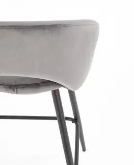 Barové stoličky HALMAR H-96 barová stolička sivá / čierna