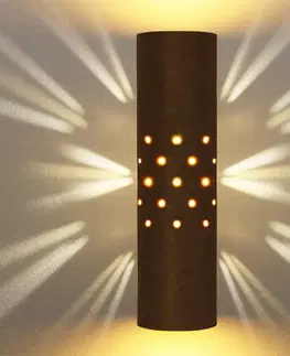 Nástenné svietidlá Menzel Menzel Solo stena svetlohnedo-čierna
