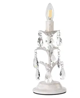 Stolové lampy ONLI Krištáľ stolná lampa Teresa bez tienidla slonovina