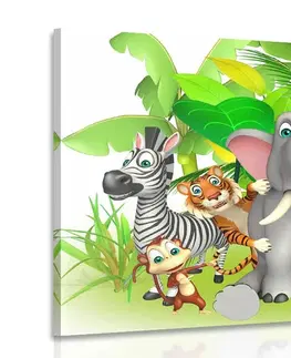 Detské obrazy Obraz zvieratká z džungle