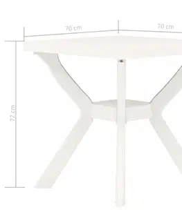 Záhradné stoly Záhradný bistro stolík plast Dekorhome Antracit