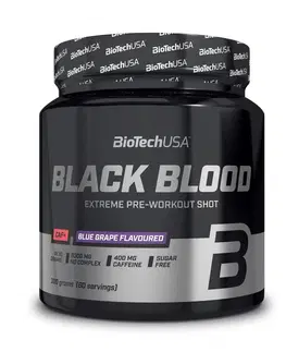 Práškové pumpy Black Blood CAF+ - Biotech 300 g Blue Grape